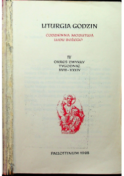 Liturgia Godzin IV