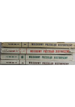 Wojskowy przegląd historyczny tomy od 1 do 4