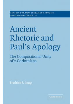 Ancient Rhetoric and Paul's Apology