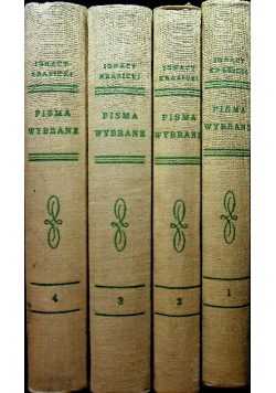 Krasicki-Pisma wybrane, tom I- IV