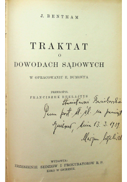 Traktat o dowodach sądowych
