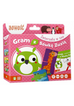 Gram z Sówką Zuzią. Zwierzęta w zoo (Książka +gra)