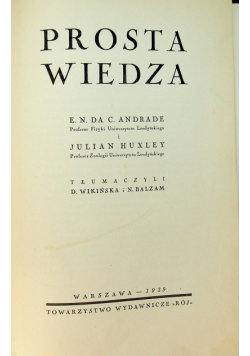 Prosta wiedza 1939 r