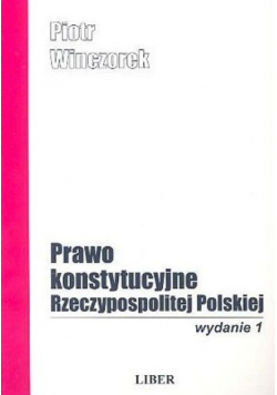 Prawo Konstytucyjne Rzeczypospolitej Polskiej