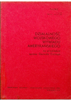 Działalność wojskowego wywiadu amerykańskiego
