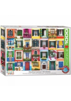 Puzzle 1000 Kolory Świata Śródziemnomorskie okna