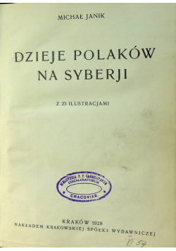 Dzieje Polaków Na Syberji 1928 r.