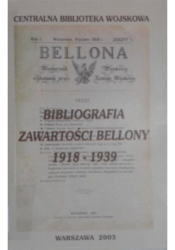 Bibliografia zawartości Bellony 1918 - 1939