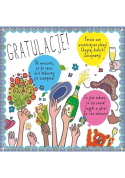 Karnet KW SH Gratulacje