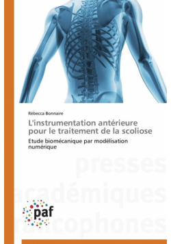 L'instrumentation antérieure pour le traitement de la scoliose