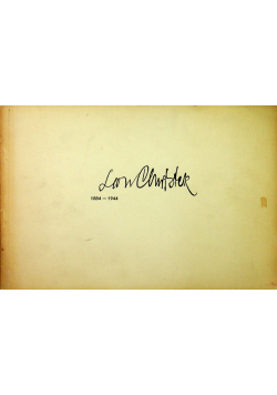 Zbiorowa wystawa dzieł Leona Chwistka wrzesień 1971