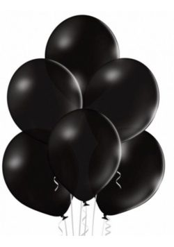 Balony B105 pastelowe czarne 30cm 100szt