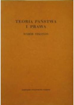 Teoria państwa i prawa