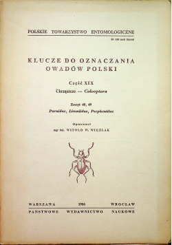Klucze do oznaczania owadów Polski część XIX zeszyt 48 49