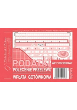 Podatki polecenie przelewu - wpłata... 471-5