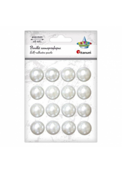 Perełki samoprzylepne 20mm perłowe 16szt