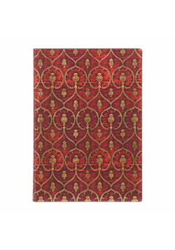 Notatnik w linie Paperblanks Red Velvet Midi Flexi