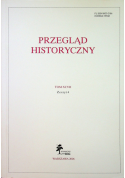 Przegląd historyczny Tom XCVII Zeszyt 4