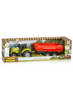Traktor z przyczepą wywrotką