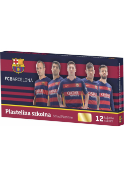 Plastelina szkolna 12 kolorów FC Barcelona ASTRA