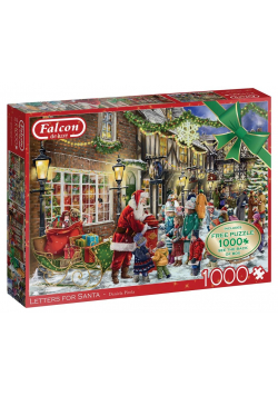 Puzzle 2x1000 Falcon Christmas Listy do Mikołaja