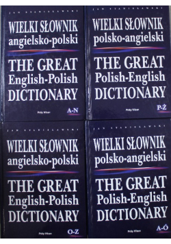 Wielki Słownik polsko - angielski 4 Tomy