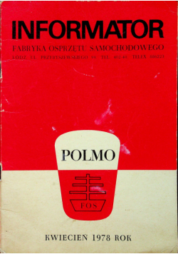 Informator fabryka osprzętu samochodowego