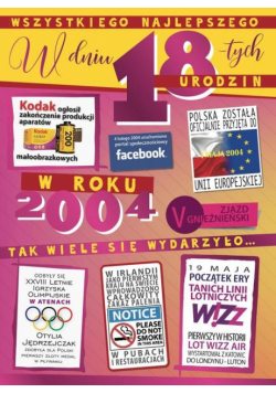 Karnet V-025 Urodziny 18