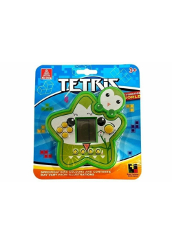 Gra elektroniczna tetris gwiazdka zielona