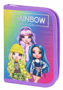 Piórnik podwójny AC1 Rainbow High Silver Style