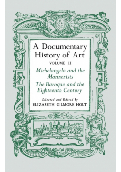 A Documentary History of Art, Volume 2