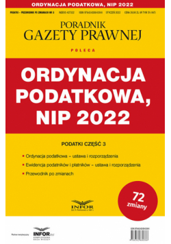 Ordynacja podatkowa  NIP 2022