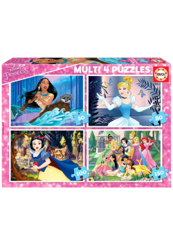 Puzzle 50+80+100+150 Księżniczki z bajek Disneya