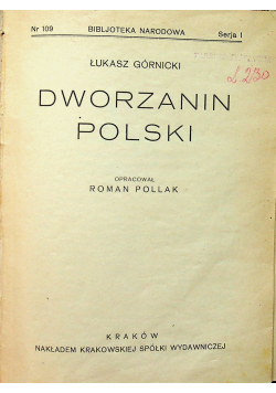 Dworzanin polski 1928 r