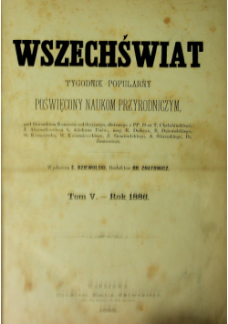 Wszechświat tom V 1886 r.
