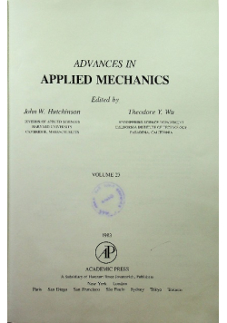 Advances in applied mechanics