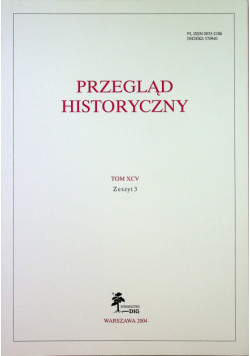 Przegląd historyczny tom XCV zeszyt 3
