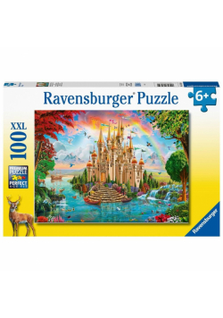 Puzzle XXL 100 Tęczowy zamek
