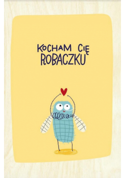 Drewniana kartka Walentynkowa - Kocham Cię...