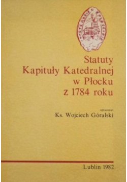 Statuty Kapituły Katedralnej w Płocku z 1784