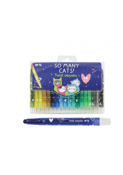 Kredki Twist Crayons So Many Cats 24 kolory