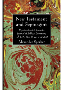 New Testament and Septuagint