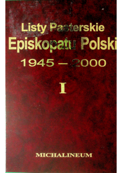 Listy pasterskie episkopatu polski 1945 2000