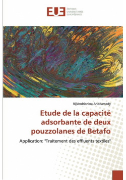 Etude de la capacité adsorbante de deux pouzzolanes de Betafo
