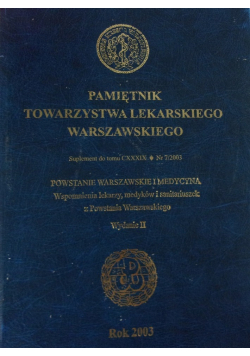 Pamiętnik Towarzystwa Lekarskiego Warszawskiego Nr 7/2003
