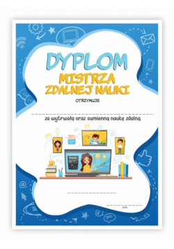 Dyplom A4 mistrza nauki zdalnej - Lekcja 10szt