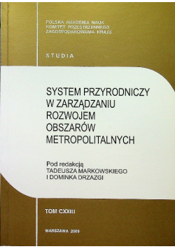 System przyrodniczy w zarządzaniu rozwojem obszarów metropolitalnych
