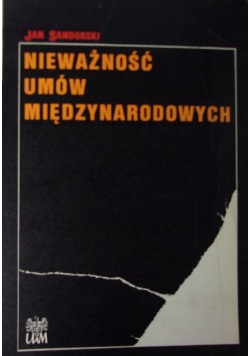 Nieważność umów międzynarodowych