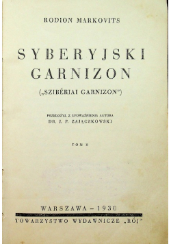Syberyjski garnizon 1930r
