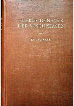 Thermodynamik der mischphasen